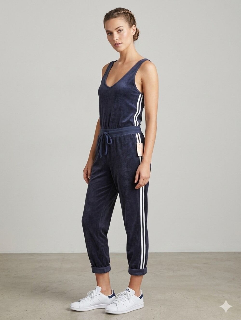 FREE‎ PEOPLE NAVY COMBO JUMPSUIT MOVEMENT SIZE XS
